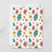 Doodle Tropical Santa Deck de Palmen Kerstmis Kaart (Achterkant)