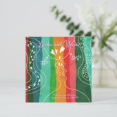 Doodle two women and love kaart (Staand voorkant)