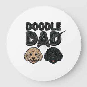 Doodle Vader Vintage Dog Vader Shirt Ontwerp_1 Grote Klok