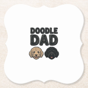 Doodle Vader Vintage Dog Vader Shirt Ontwerp_1 Kartonnen Onderzetters
