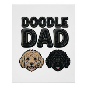 Doodle Vader Vintage Dog Vader Shirt Ontwerp_1 Perfect Poster