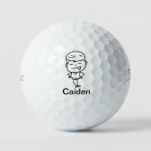 Doodle vader zoon Golf Gift Golfballen (Voorkant)
