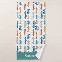 Doodle Vehicles Kinder Persoonlijke handdoek