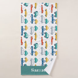 Doodle Vehicles Kinder Persoonlijke handdoek