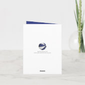 doodle veren blauwe basketbalmeisjes verjaardag kaart (Achterkant)