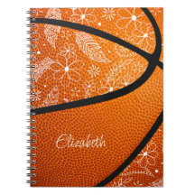 doodle veren paisley bloemen boho basketbal