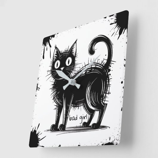 doodle vierkante klok (Hoek)