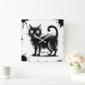 doodle vierkante klok (Huis)