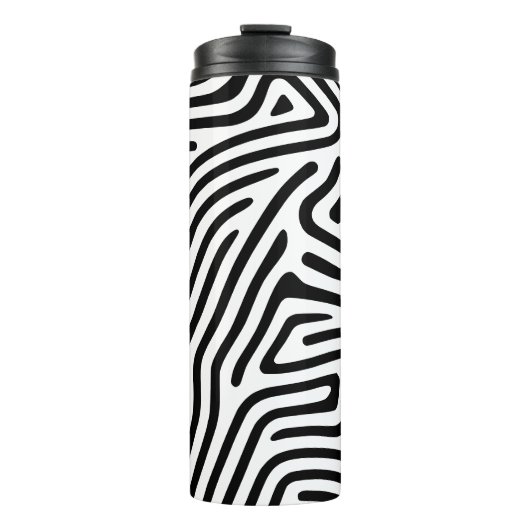 Doodle vingerafdruk thermosbeker (Voorkant)