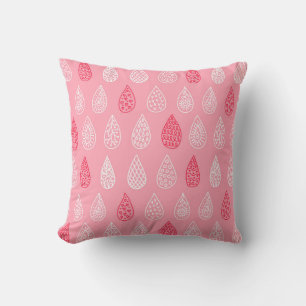 Doodle water druppels:  patroon kussen