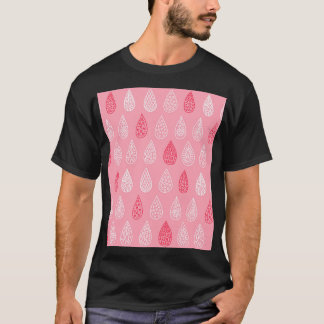 Doodle water druppels: patroon t-shirt