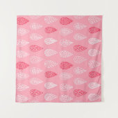 Doodle water druppels: patroon wandkleed (Voorkant (horizontaal))