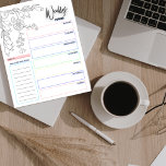 Doodle Weekplanner Notitieblok<br><div class="desc">Gebruik dit tear away notitieblok om alle dingen te krabbelen die je gedaan moet krijgen. Deze doodle weekplanner en to-do lijst met eenvoudige kleuren die u helpen uw dagen te blokkeren en uw to-dos bij te houden voor elke dag van de week.</div>