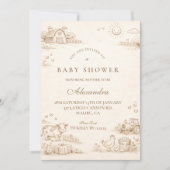 Doodle Whimsical Country Farm Kaart (Voorkant)