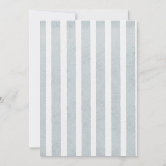 Doodle Winter Blue pastel Ski 1st birthday Kaart (Achterkant)