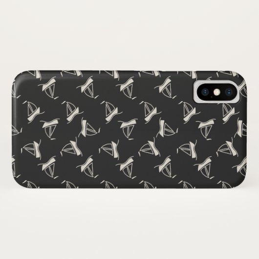 Doodle zeilboot patroon Case-Mate iPhone case (Achterkant (horizontaal))