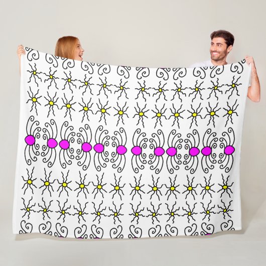 Doodle Zon Fleece Deken (In situ)