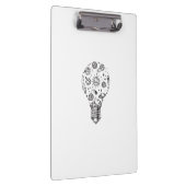 Doodle zonnestelsel in bol klembord (Rechts)