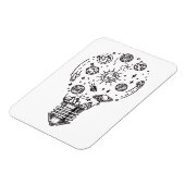 Doodle zonnestelsel in bol magneet (Linkerzijde)