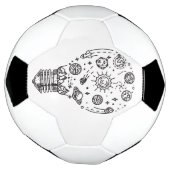 Doodle zonnestelsel in bol voetbal (Gedraaid)