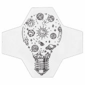 Doodle zonnestelsel in bol voetbal (Enkel)