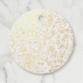 Doodle Zwart & Wit Bedankjes Labels (Voorkant)