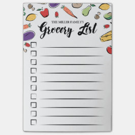 Doodled checkbox boodschappenlijst post-it® notes