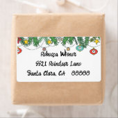 Doodled Holiday Greetings Etiket (Insitu)