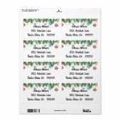 Doodled Holiday Greetings Etiket (Full Sheet)