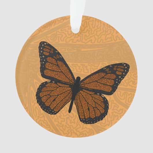 Doodled Monarch Acryl Ornament (voorkant)