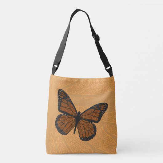 Doodled monarch all-over-print tas (Achterkant)