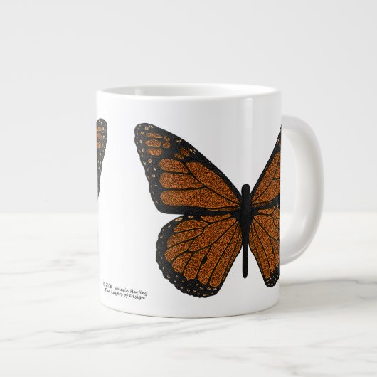 Doodled Monarch Specialty Mok (Voorkant rechts)