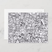 Doodlemania Briefkaart (Voorkant / Achterkant)