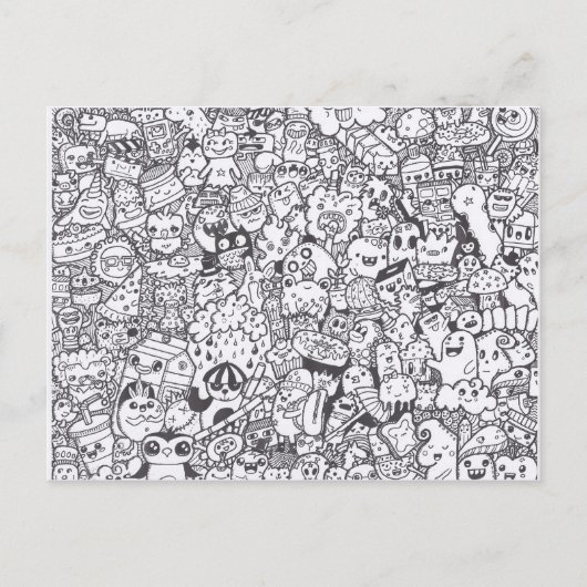 Doodlemania Briefkaart (Voorkant)