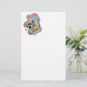 Doodlepatronenfeest Briefpapier (Staand voorkant)