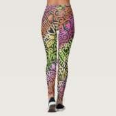Doodlepatroon Broek Leggings (Achterkant)