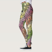 Doodlepatroon Broek Leggings (Links)