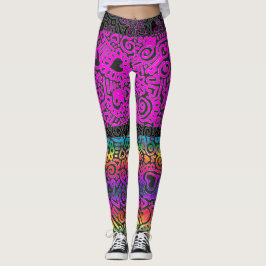 Doodlepatroon Broek Leggings