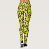 Doodlepatroon Broek Leggings (Achterkant)