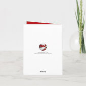 Doodlepatroon rood wit basketbal elke gelegenheid kaart (Achterkant)