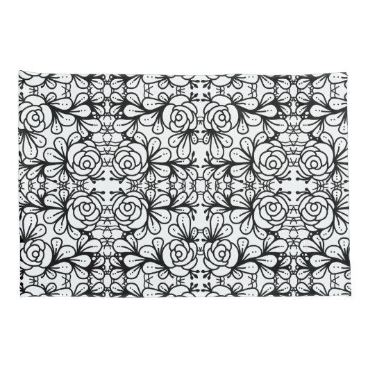 Doodleroses Kussensloop (Achterkant-Rechts)