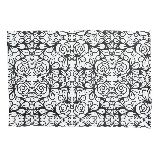 Doodleroses Kussensloop (Voorkant-Links)