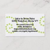 doodles aardbeien fruit bakken catering bedrijf visitekaartje (Achterkant)