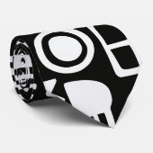 Doodles Abstracte moderne vormen Stropdas (Opgerold)