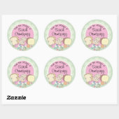 Doodles brood kaneel uit de keuken van ronde sticker (Vel)