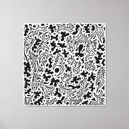 Doodles Canvas Afdruk (Voorkant)