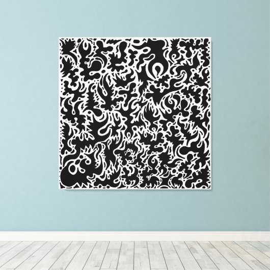Doodles Canvas Afdruk (Insitu (Houten vloer))