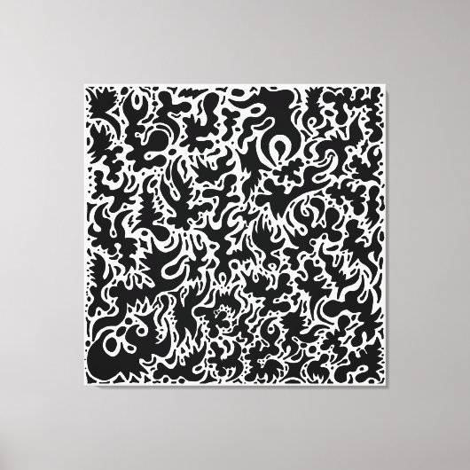 Doodles Canvas Afdruk (Voorkant)