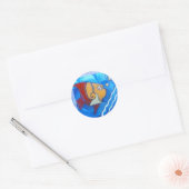 DooDles Fish Ronde Sticker (Envelop)