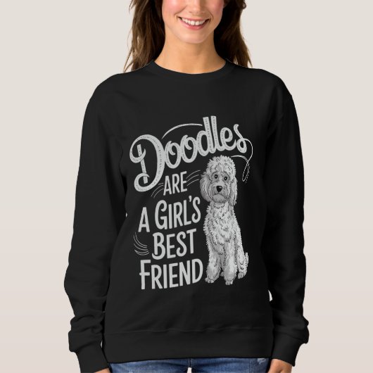 Doodles Funny Golden Labradoodle Doodle Trui (Voorkant)